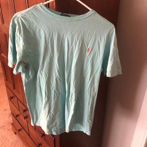 Light Blue Men's Short Sleeve Tee Ralph Lauren